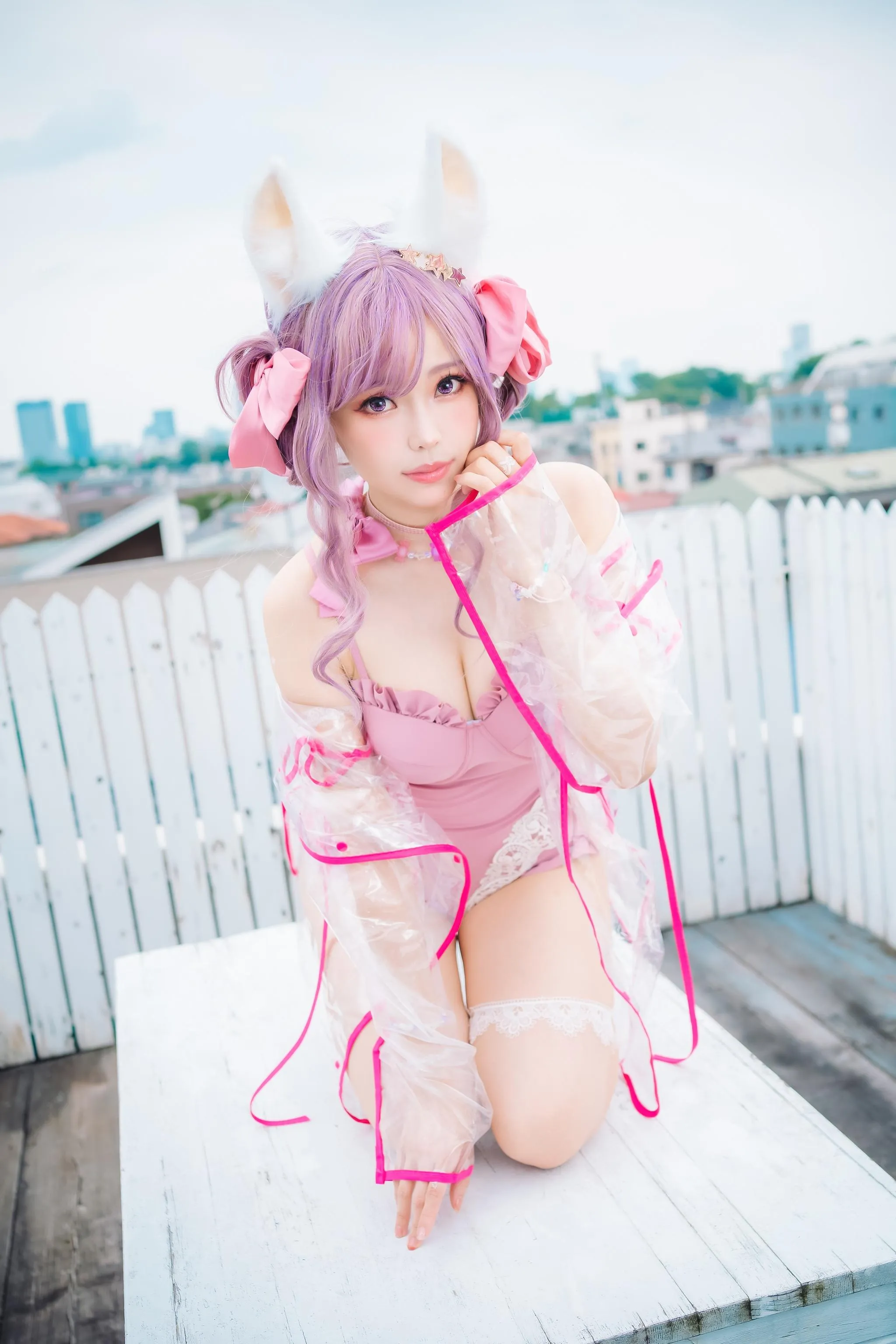 ElyEE子 – NO.82 Fluffy Summer – Original Swimsuit-粉色 [54P]插图7